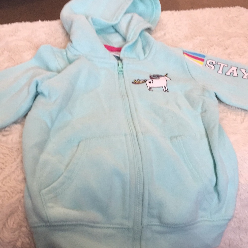 Girls unicorn hoodie. 3t